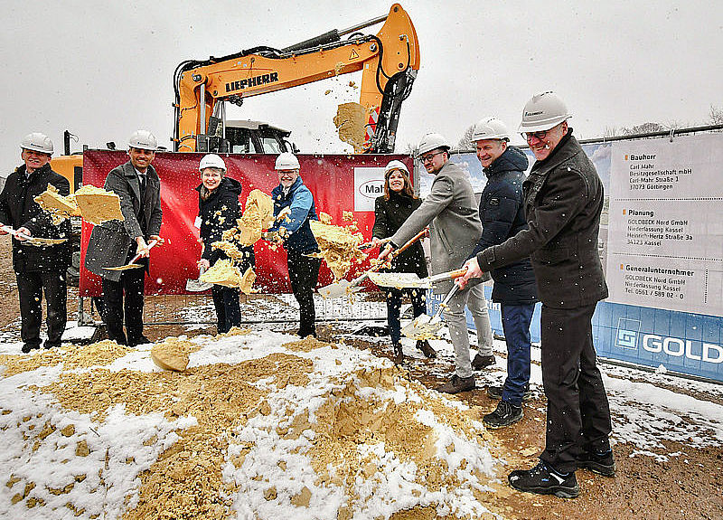 Groundbreaking ceremony for the new logistics center