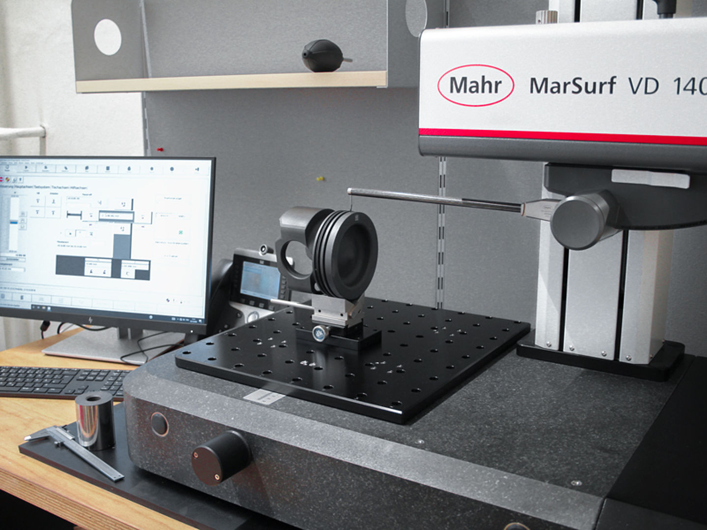 MarSurf VD 140: Medición de un componente. 