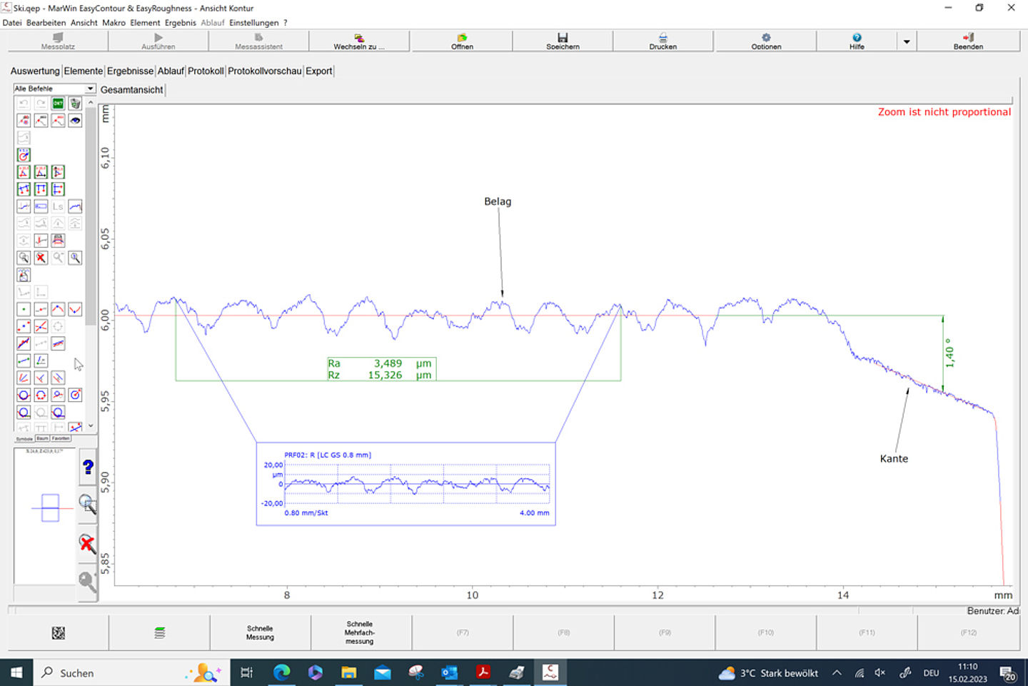 Evaluation of roughness and contour with MarSurf XR 1.