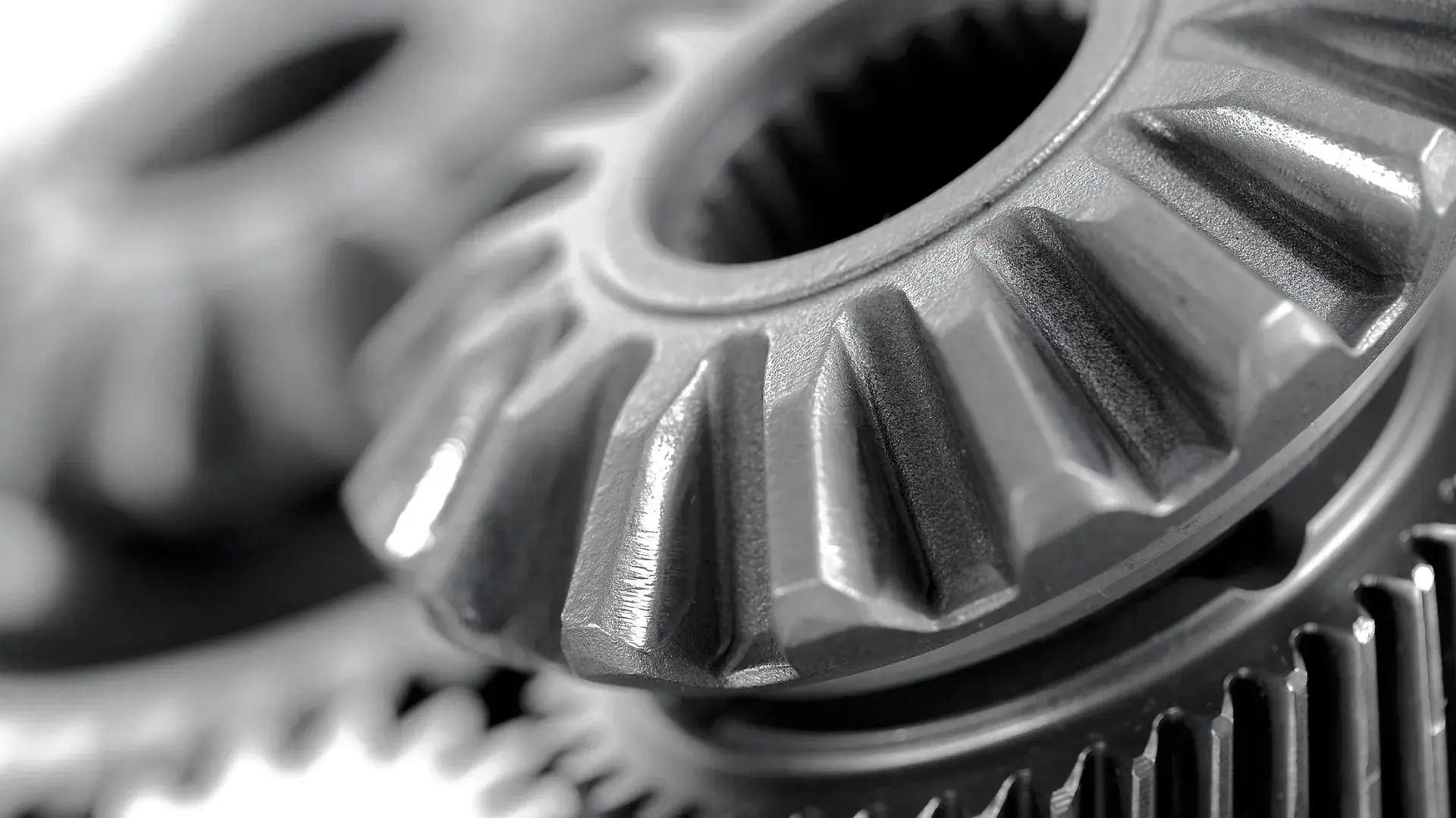 Nahaufnahme eines Zahnrads