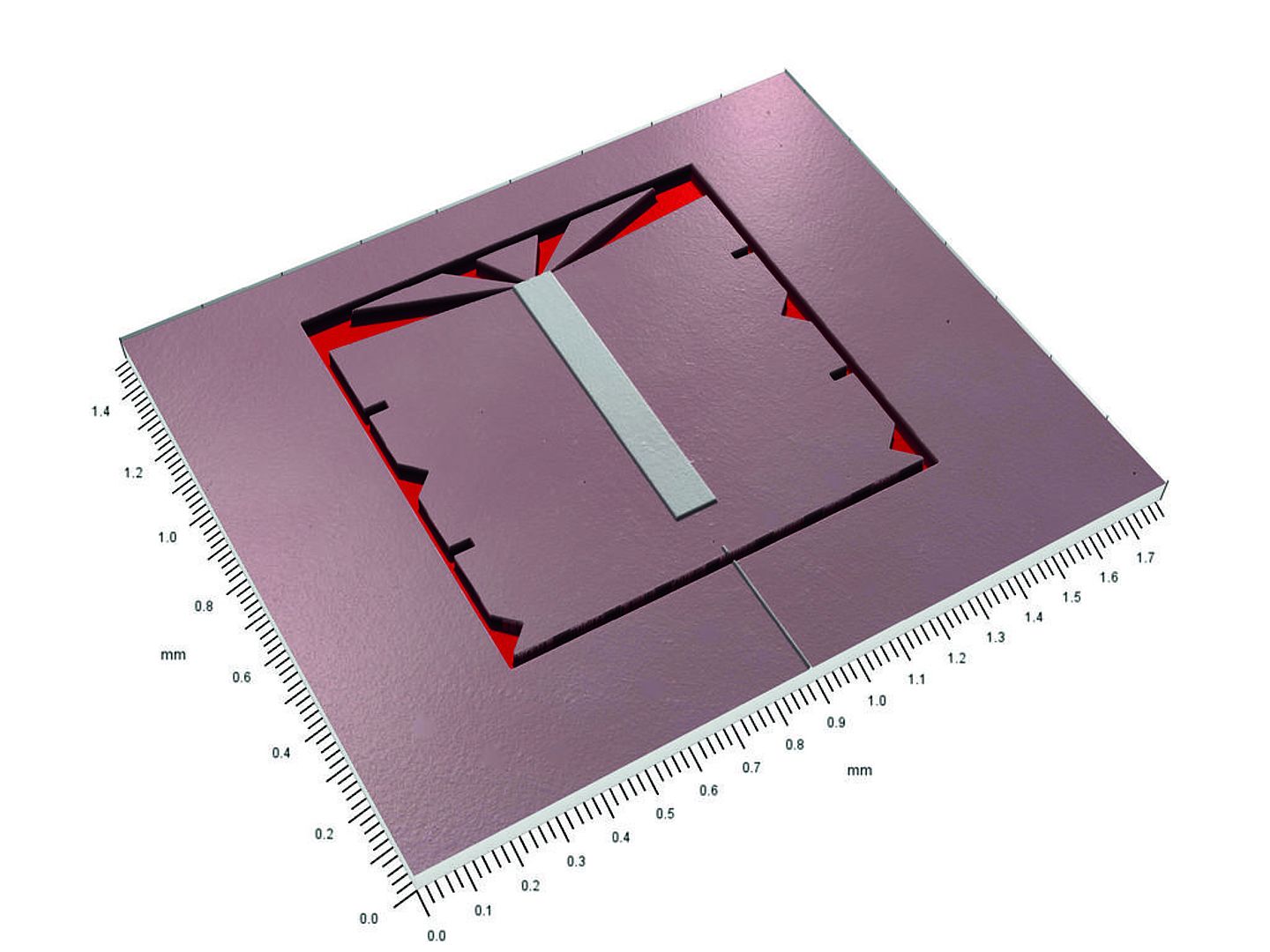 Egy 20 nm-es kalibrációs etalon 3D rekonstrukciója
